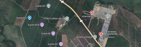 Mapa ubicación Atardeceres del maizal